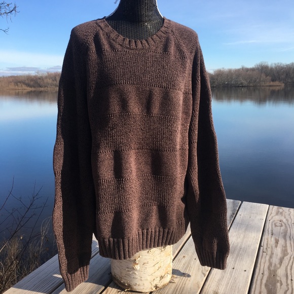Timberland Other - Timberland men's brown knit crew cotton sweater